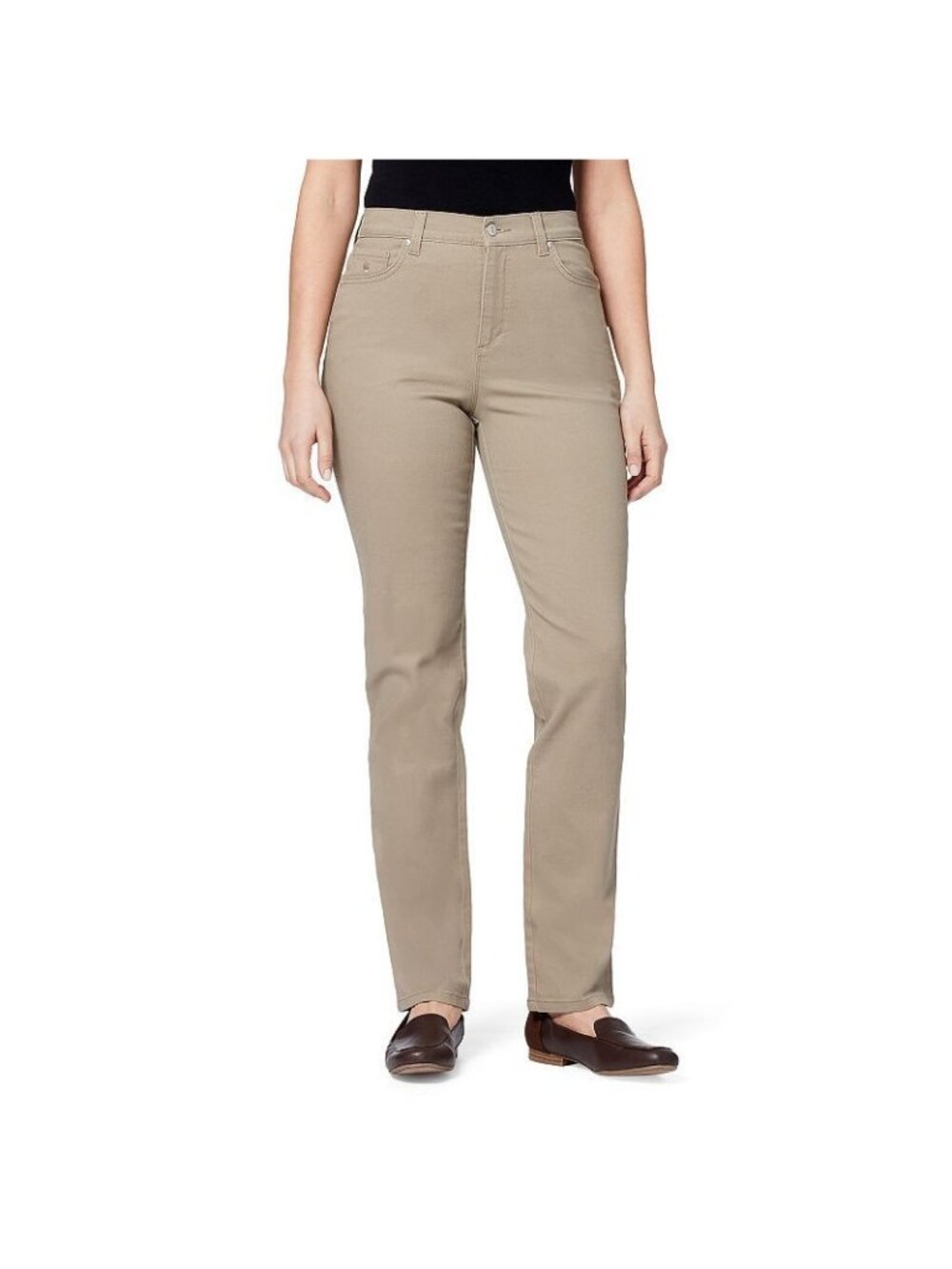 Gloria Vanderbilt Amanda Classic Jeans Size 12S Brown Hazelnut $52
